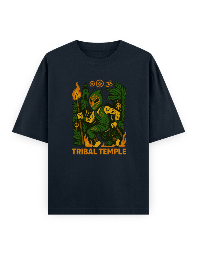 Tribal Temple - Unisex Oversized Classic T-Shirt