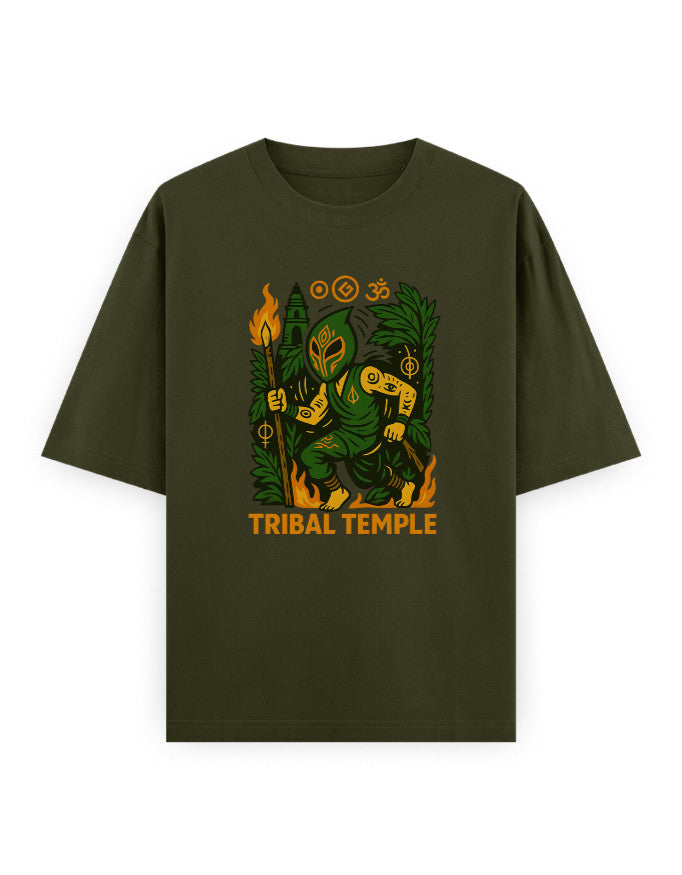 Tribal Temple - Unisex Oversized Classic T-Shirt